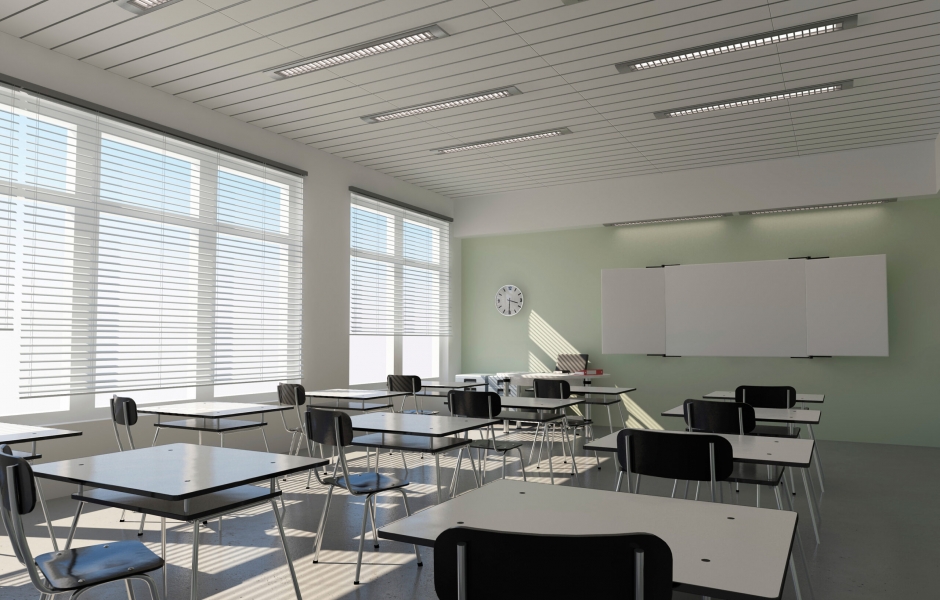 School classroom venetian blinds - Paul James Blinds