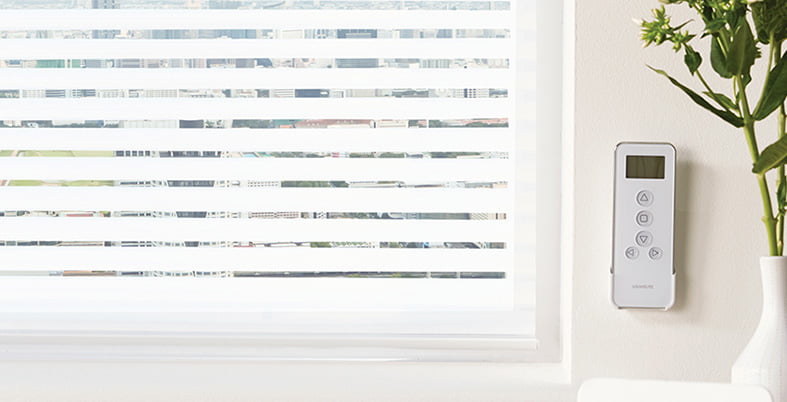 White Visage Blinds for controlling UV light- Paul James Blinds